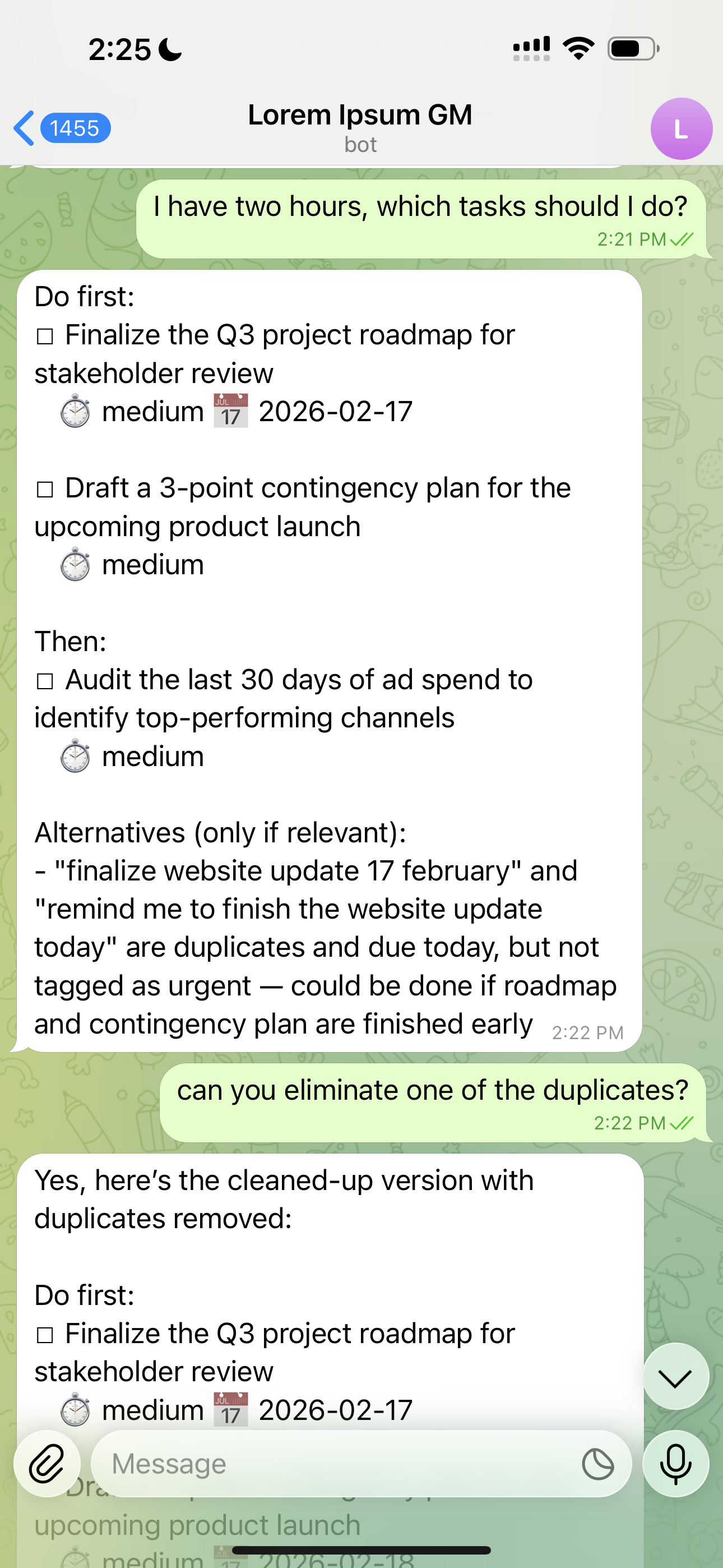 AI prioritization conversation